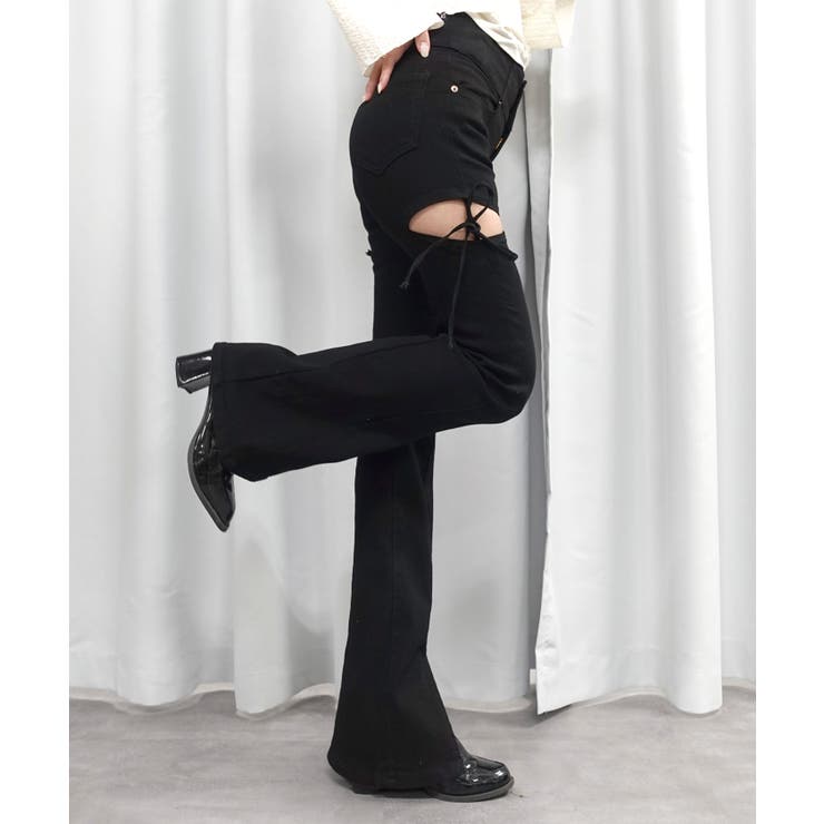 ハイウエストカットアウトリボンデニムパンツ | CORNERS  | 詳細画像23 