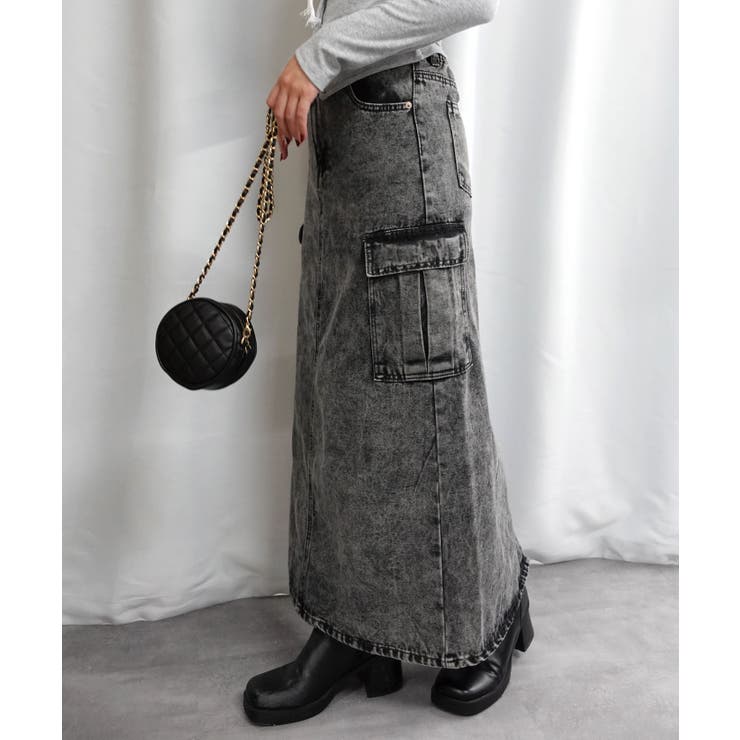 デニムカーゴロングスカート | CORNERS  | 詳細画像1 