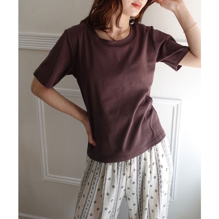 ブラウン | カップ付きTシャツ | CORNERS 
