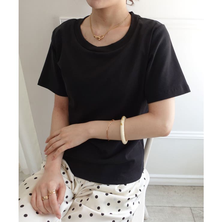 ブラック | カップ付きTシャツ | CORNERS 