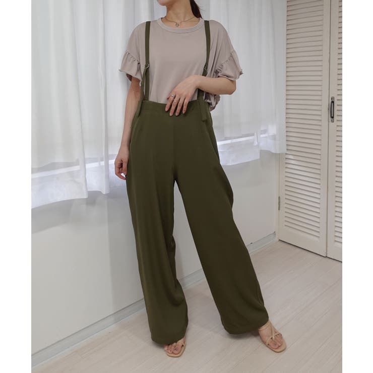 アソートサスペンダー付きストレートパンツ サロペット オーバーオール | CORNERS  | 詳細画像8 