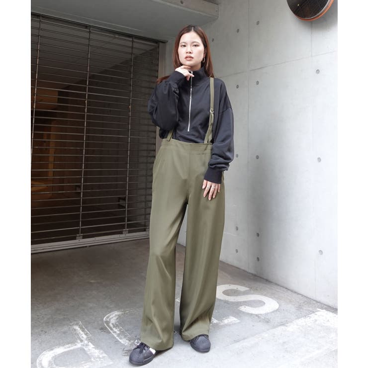 アソートサスペンダー付きストレートパンツ サロペット オーバーオール | CORNERS  | 詳細画像8 