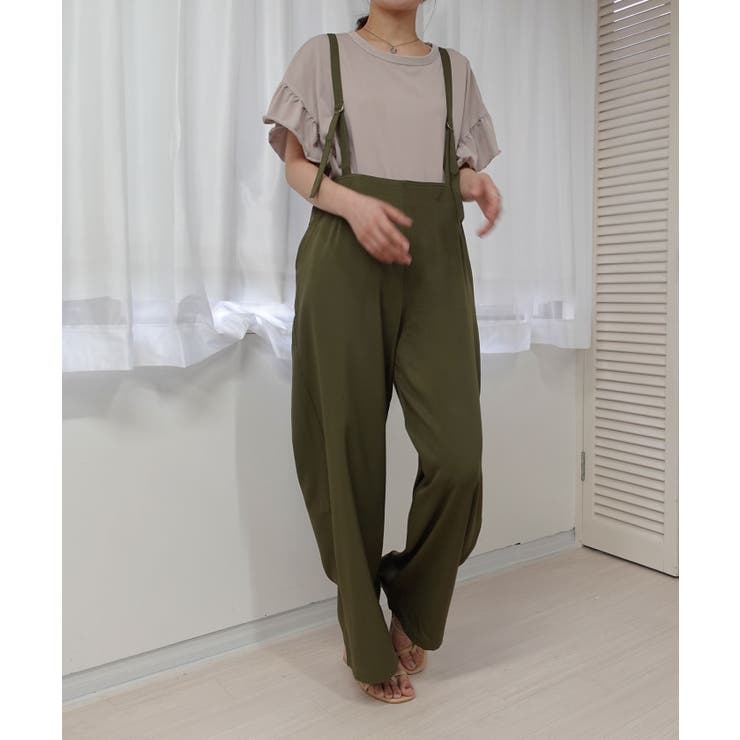 アソートサスペンダー付きストレートパンツ サロペット オーバーオール | CORNERS  | 詳細画像7 