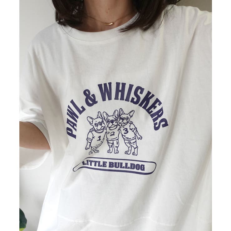 オフホワイト | フレンチブルドッグオーバーサイズTシャツ | CORNERS 