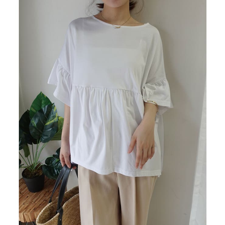 ワイドフリルペプラムTシャツ【接触冷感】 | CORNERS  | 詳細画像9 