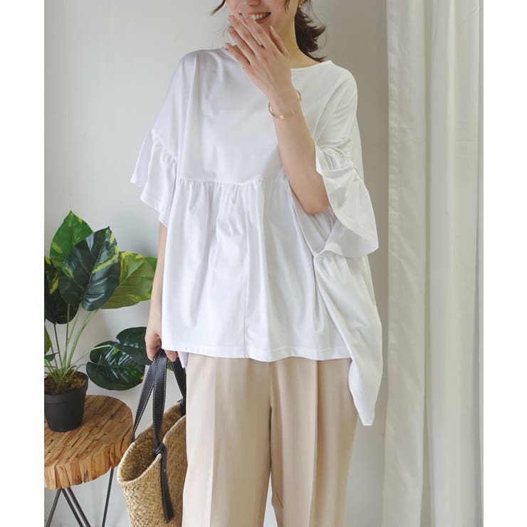 ワイドフリルペプラムTシャツ【接触冷感】 | CORNERS  | 詳細画像10 