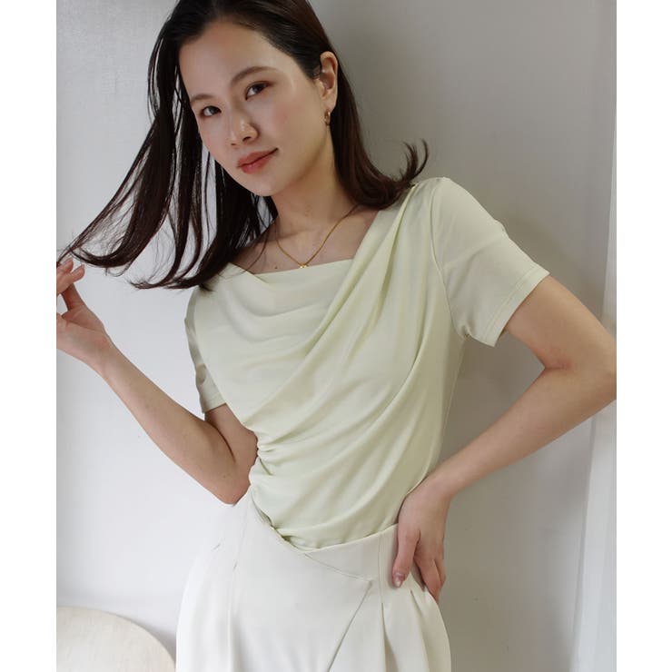 ドレープ半袖Tシャツ | CORNERS  | 詳細画像2 