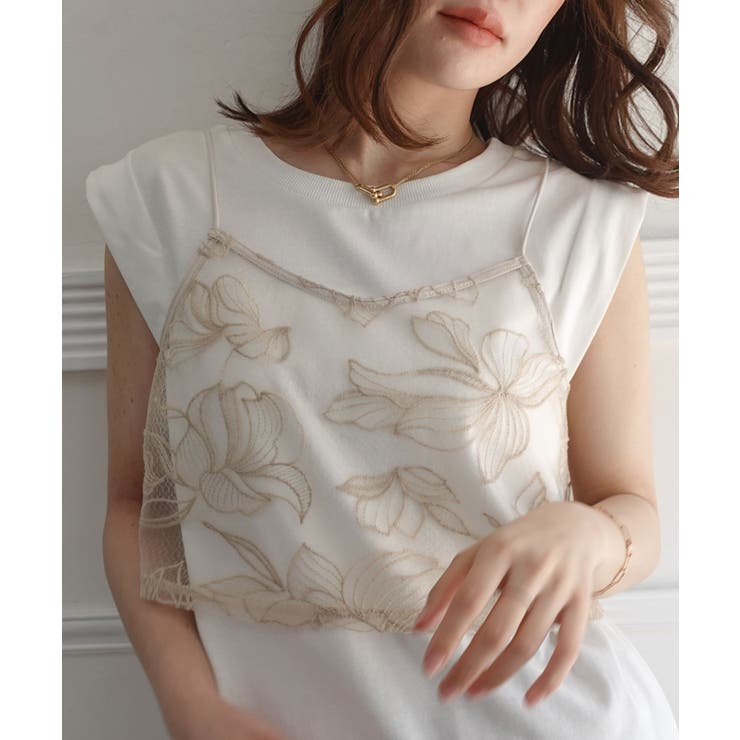 チュール花柄刺繍ビスチェ[品番：TRIW0004124]｜CORNERS （コーナーズ