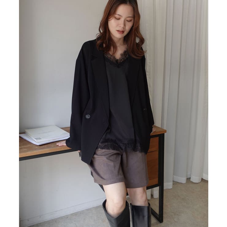 フェイクスエードタックハーフパンツ | CORNERS  | 詳細画像9 