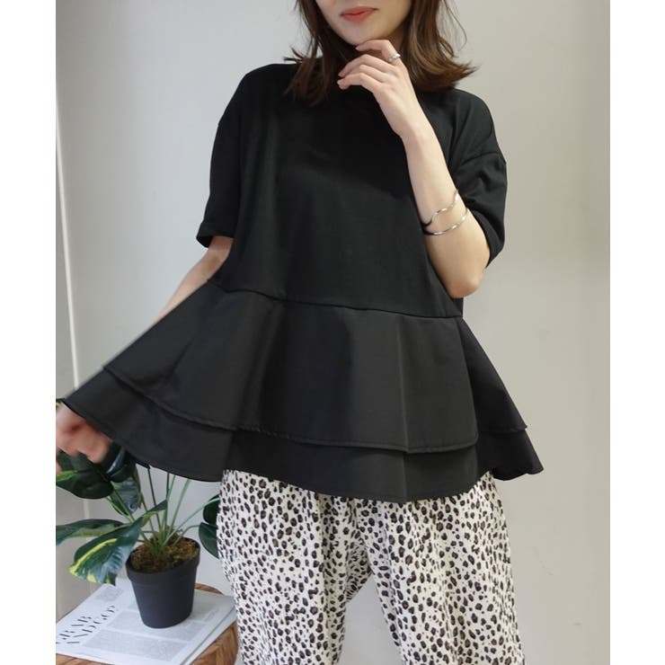 【機能素材】ペプラムフレアTシャツ【接触冷感】【UV加工】【吸水速乾】 | CORNERS  | 詳細画像8 