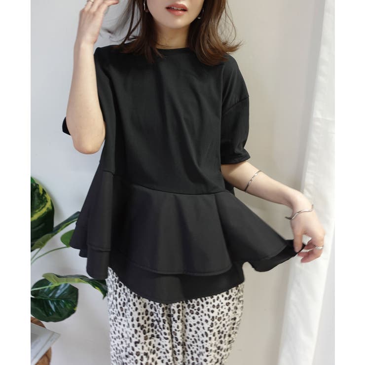 【機能素材】ペプラムフレアTシャツ【接触冷感】【UV加工】【吸水速乾】 | CORNERS  | 詳細画像18 