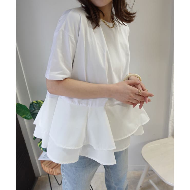 【機能素材】ペプラムフレアTシャツ【接触冷感】【UV加工】【吸水速乾】 | CORNERS  | 詳細画像12 