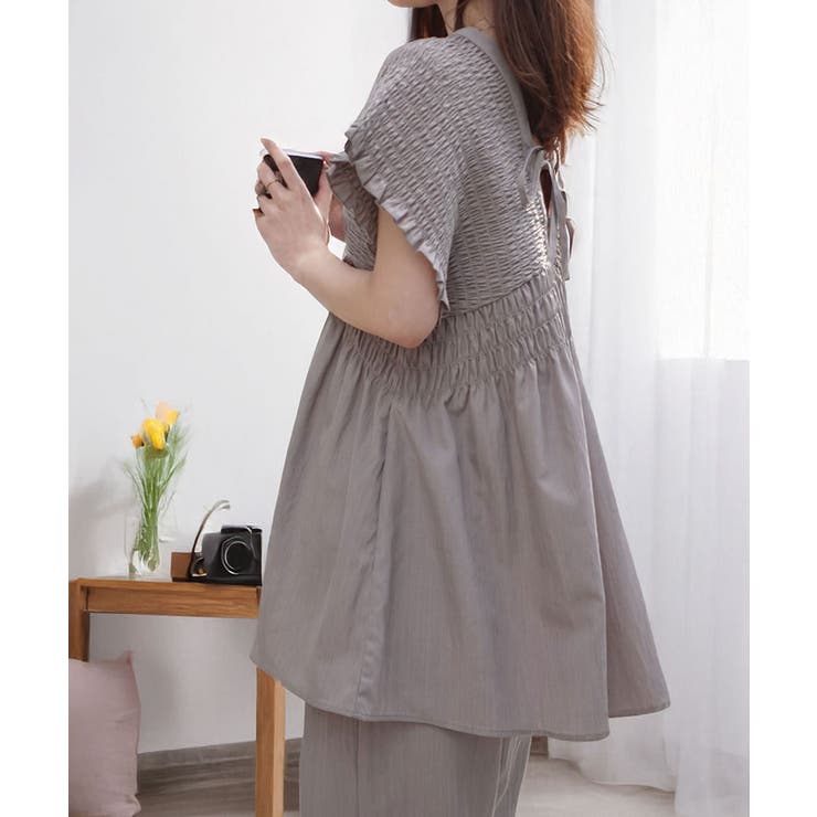 シャーリングチュニック【セットアップ可能】 | CORNERS  | 詳細画像26 