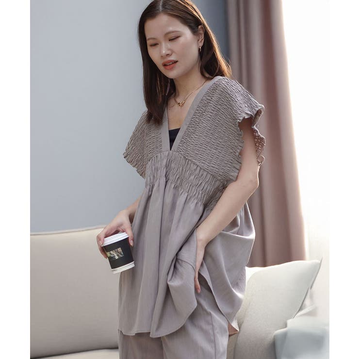 シャーリングチュニック【セットアップ可能】 | CORNERS  | 詳細画像27 