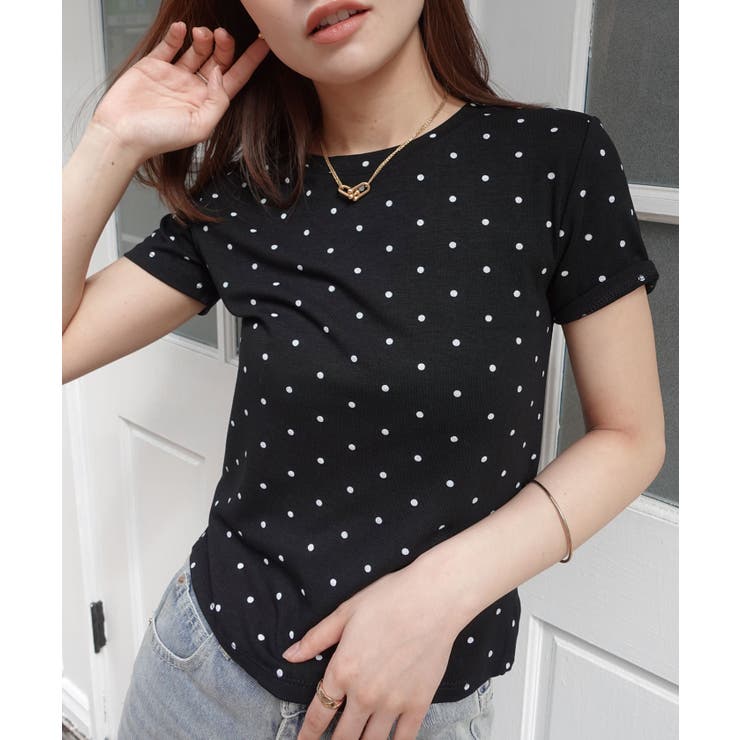 ドット柄コンパクトTシャツ | CORNERS  | 詳細画像10 