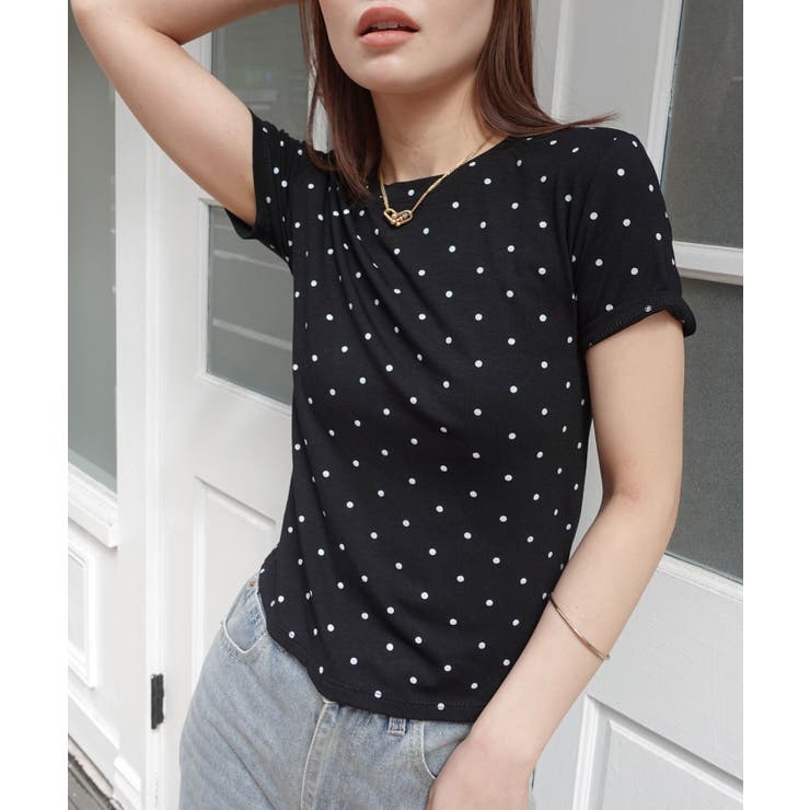 ドット柄コンパクトTシャツ | CORNERS  | 詳細画像4 