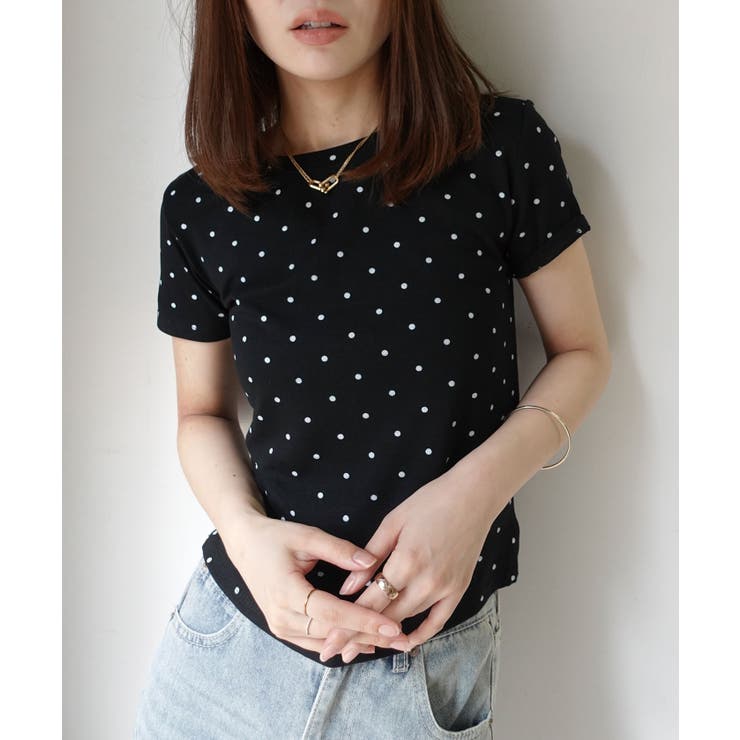ドット柄コンパクトTシャツ | CORNERS  | 詳細画像3 