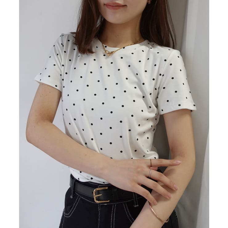 ドット柄コンパクトTシャツ | CORNERS  | 詳細画像5 