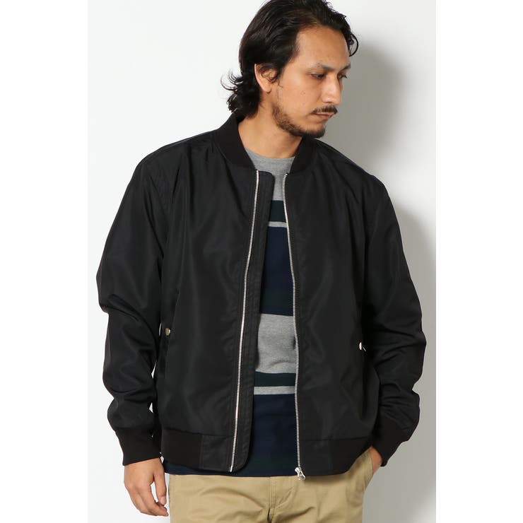 値下げ中〜IKEアイケーイー　 MA-1 フライトジャケット ブラック ブライトツイルMA-1[品番：IKAW0000408]｜ikka （イッカ）のメンズ