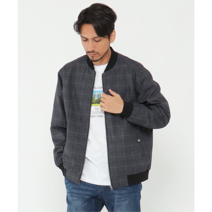 Teflon チェックブルゾン[品番：IKAW0014386]｜ikka （イッカ）の