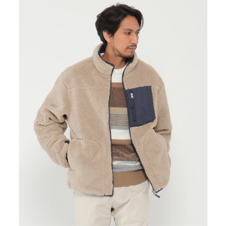 リバーシブルボアフリースブルゾン[品番：IKAW0014634]｜ikka （イッカ