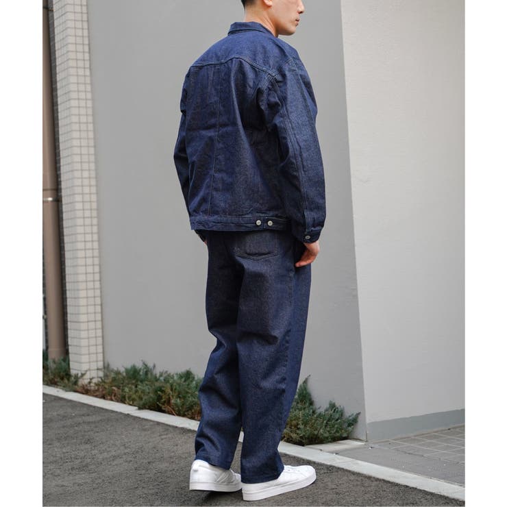 ヴィンテージ　デニムジャケット　カバーオール　ビッグシルエット　マルチポケット WEB限定】ビッグシルエットデニムジャケット[品番：IKAW0015668