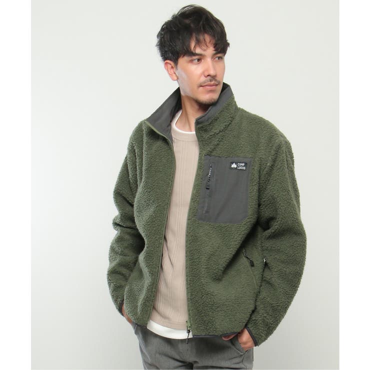 2WAY】CAMP LOGOS リバーシブルボアジャケット[品番：IKAW0017757