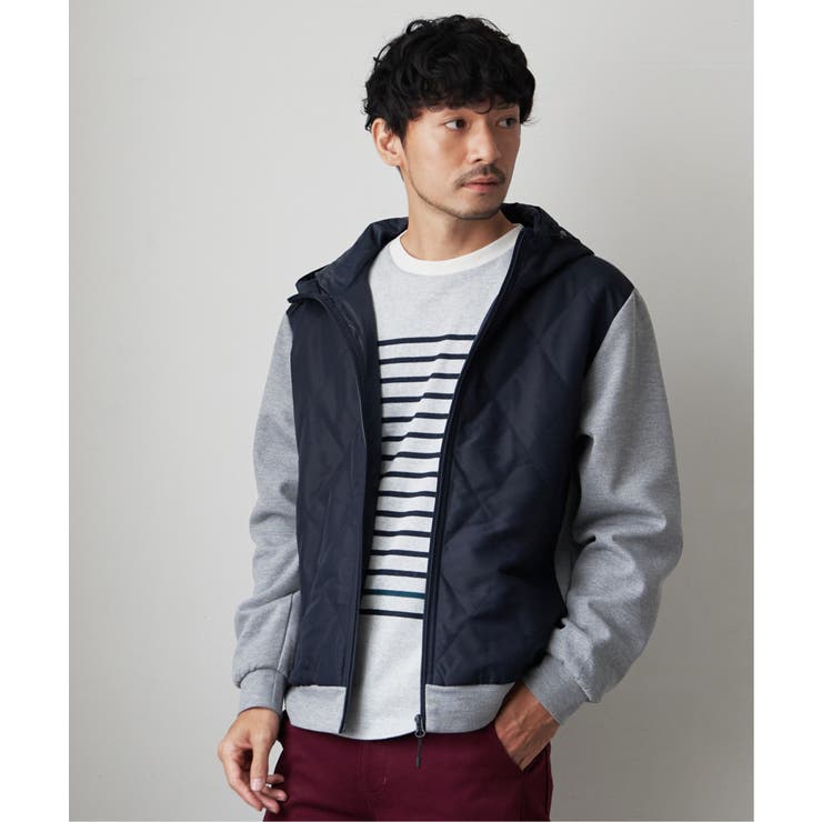 sorona(R) コンビ中綿ジップパーカー | ikka  | 詳細画像1 