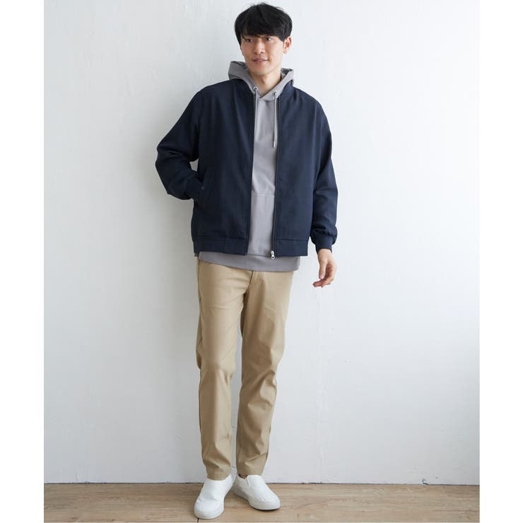 イージーケアリネンライクブルゾン | ikka  | 詳細画像8 