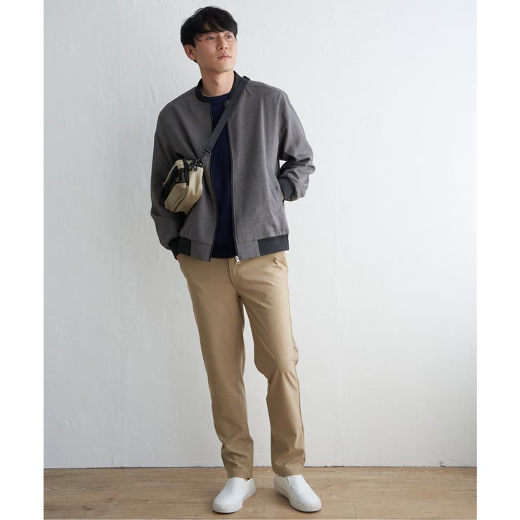 イージーケアリネンライクブルゾン | ikka  | 詳細画像10 