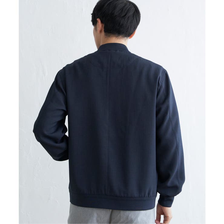 イージーケアリネンライクブルゾン | ikka  | 詳細画像15 