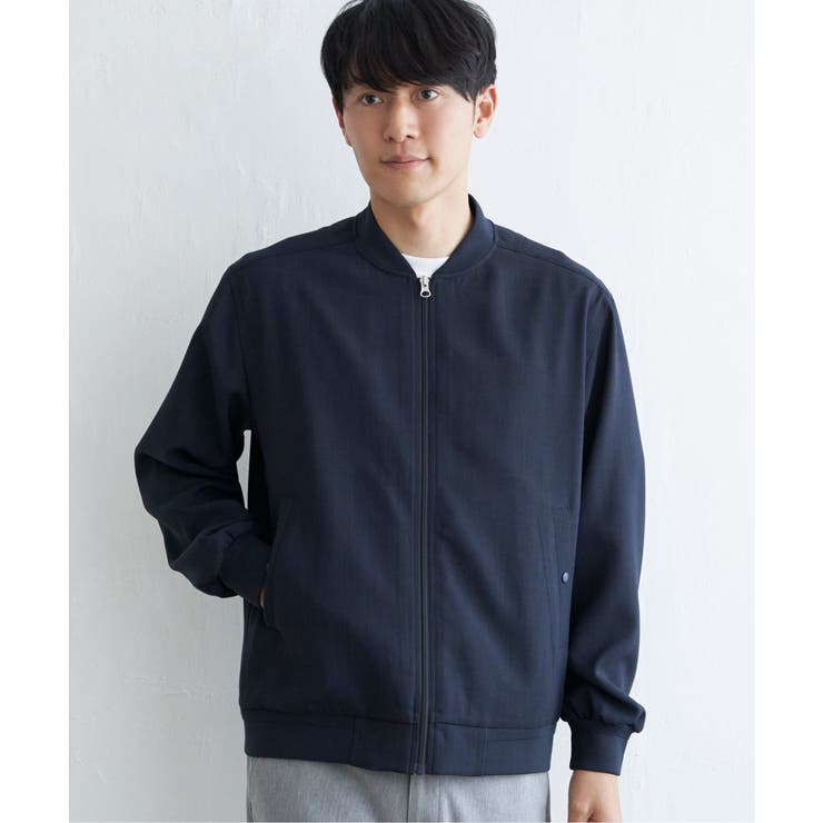 イージーケアリネンライクブルゾン | ikka  | 詳細画像16 