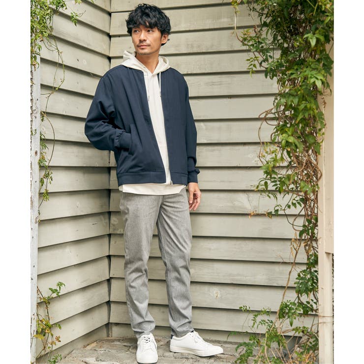 イージーケアリネンライクブルゾン | ikka  | 詳細画像4 