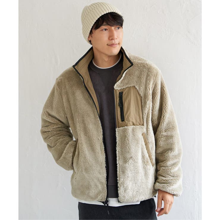 【親子コーデ】リバーシブルナイロンフリースブルゾン | ikka  | 詳細画像10 