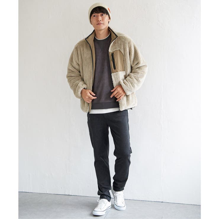 【親子コーデ】リバーシブルナイロンフリースブルゾン | ikka  | 詳細画像11 