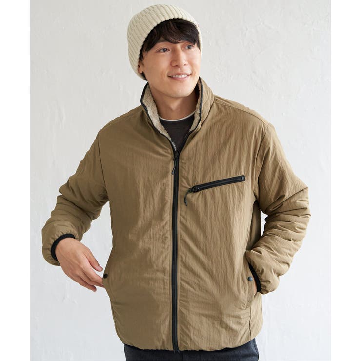 【親子コーデ】リバーシブルナイロンフリースブルゾン | ikka  | 詳細画像12 