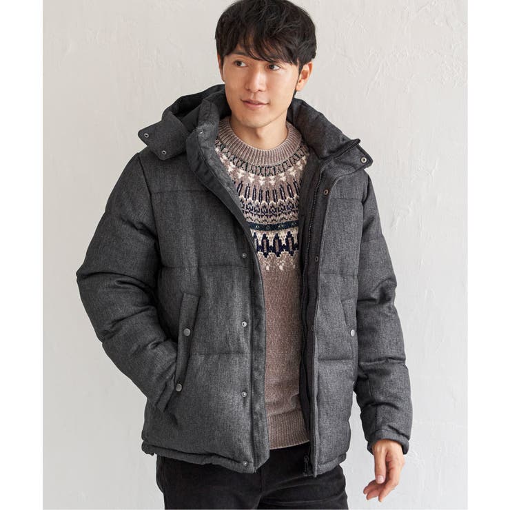 ミディアムグレー | sorona(R)ツイードライクブルゾン | ikka 