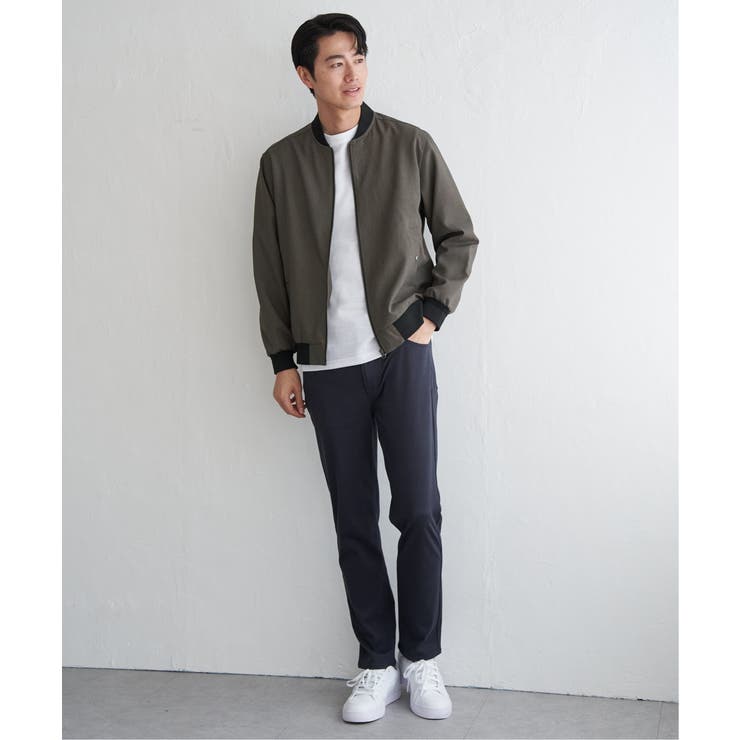 撥水メランジリブブルゾン | ikka  | 詳細画像7 