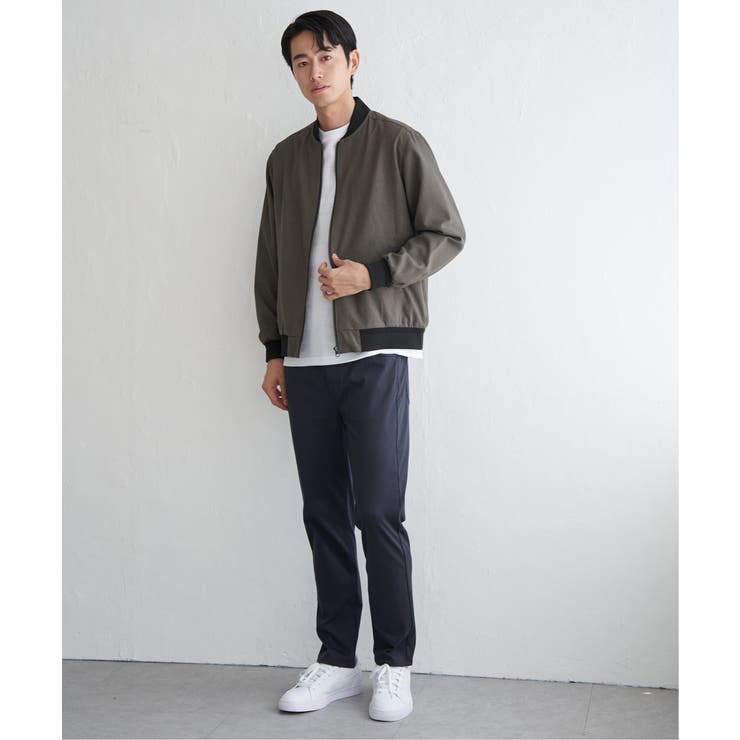 撥水メランジリブブルゾン | ikka  | 詳細画像8 