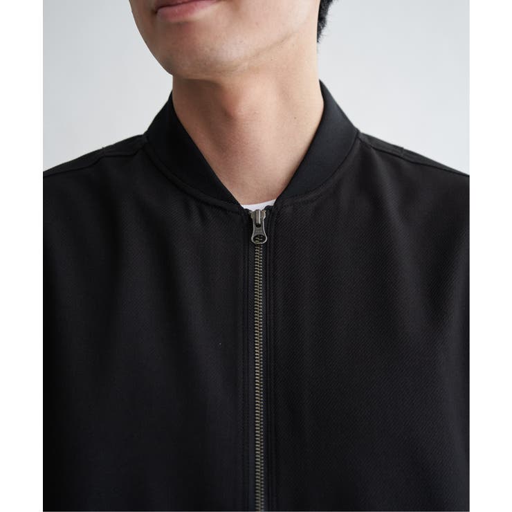 撥水メランジリブブルゾン | ikka  | 詳細画像15 