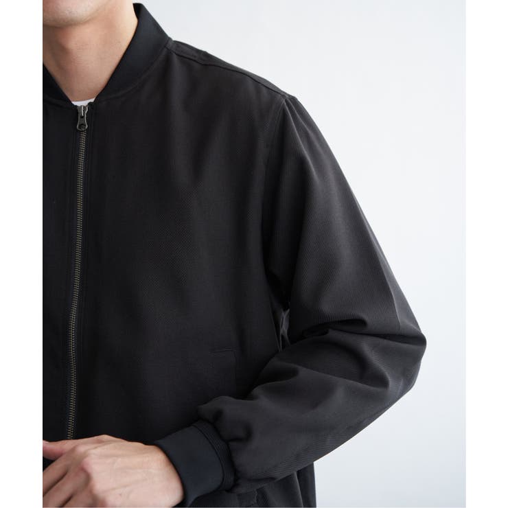 撥水メランジリブブルゾン | ikka  | 詳細画像16 