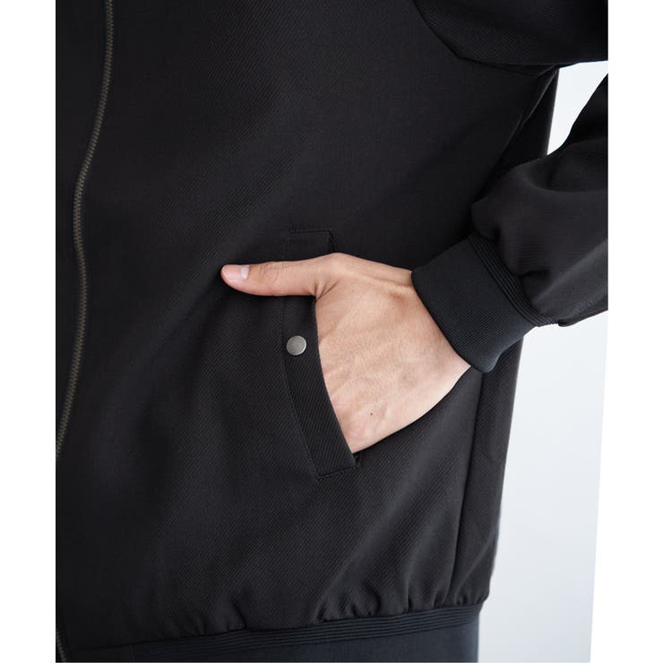 撥水メランジリブブルゾン | ikka  | 詳細画像18 