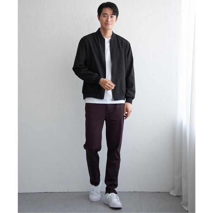 撥水メランジリブブルゾン | ikka  | 詳細画像4 