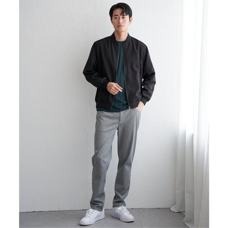 撥水メランジリブブルゾン | ikka  | 詳細画像5 