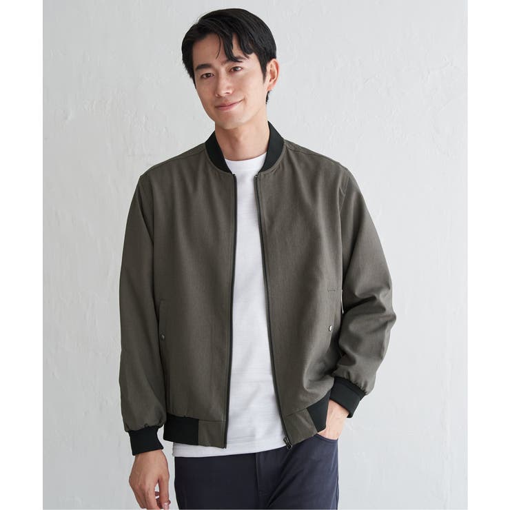 撥水メランジリブブルゾン | ikka  | 詳細画像6 