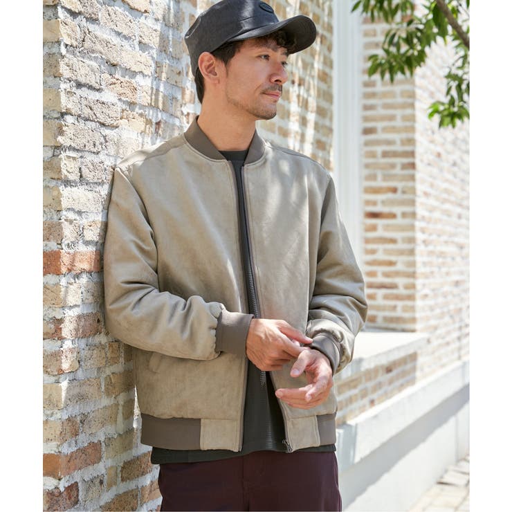 ベージュ | 【親子コーデ】フェイクスウェードブルゾン | ikka 