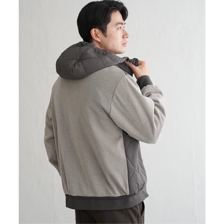 【芸能人着用】sorona(R)ブロックスコンビパーカー | ikka  | 詳細画像12 