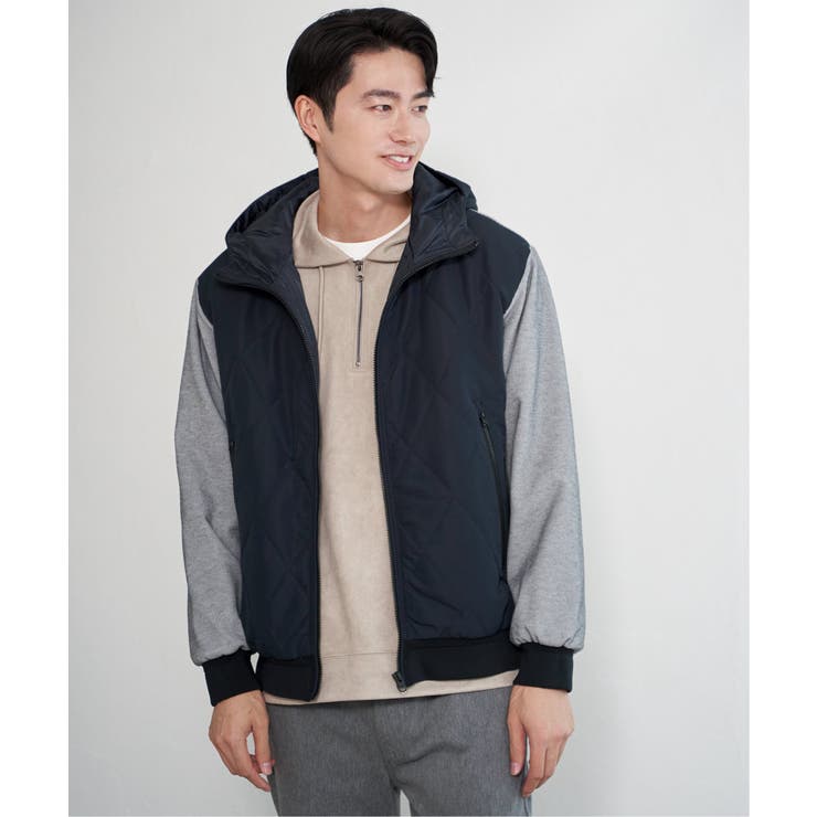 【芸能人着用】sorona(R)ブロックスコンビパーカー | ikka  | 詳細画像16 