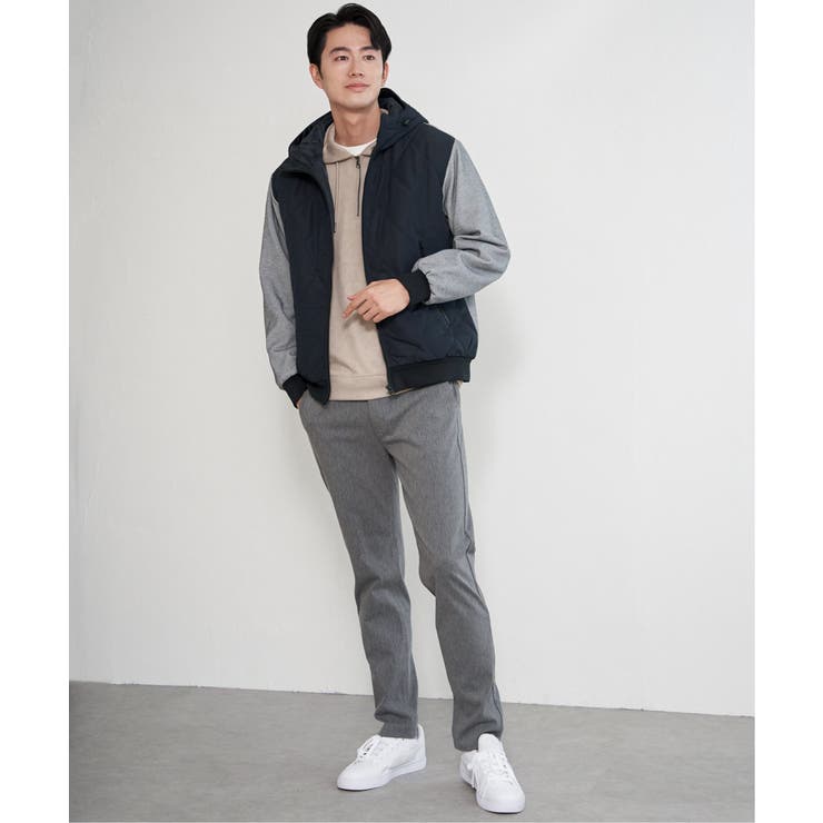 芸能人着用】sorona(R)ブロックスコンビパーカー[品番：IKAW0023017