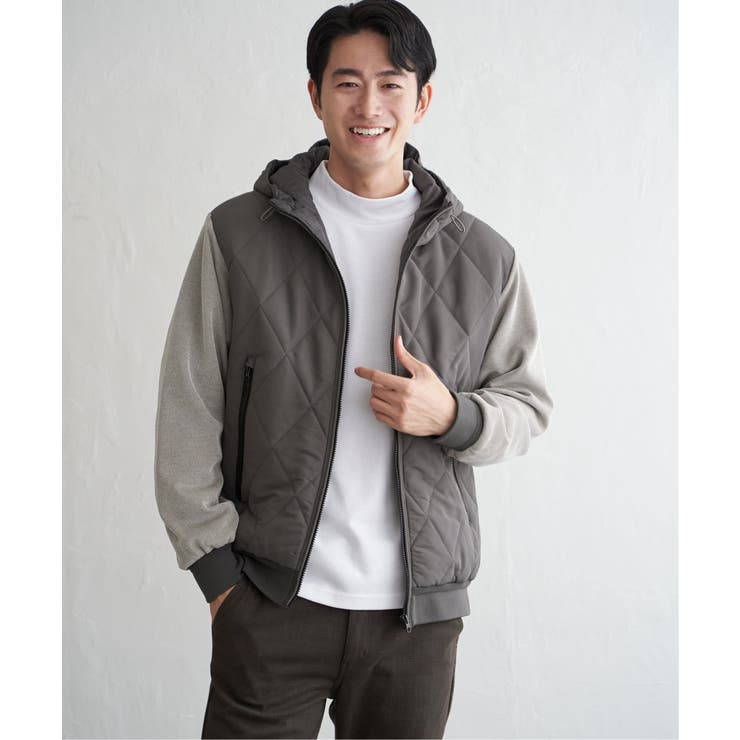 【芸能人着用】sorona(R)ブロックスコンビパーカー | ikka  | 詳細画像38 